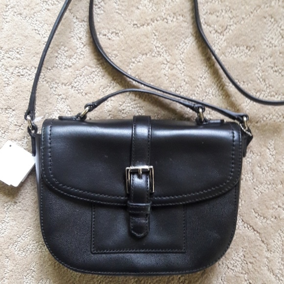 Coach Black Leather Cross Body Bag-Still has tags - Picture 2 of 4